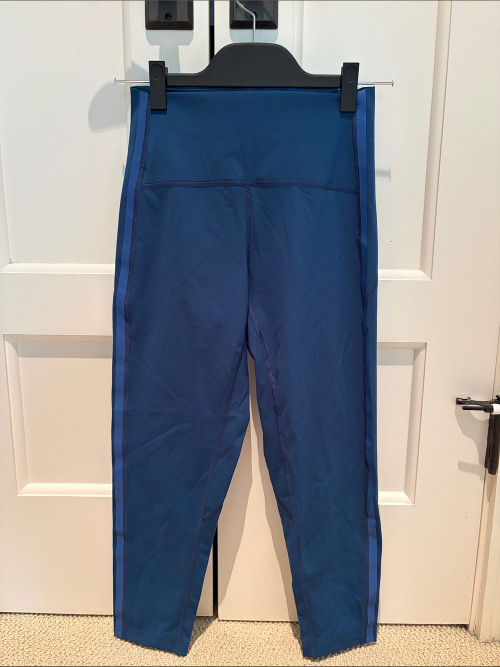 Women's High-Waist Blue Athletic Leggings